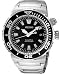 Seiko Men's Kinetic 200m Diver Watch Model SKA383P1 (Black Face/Black Bezel)