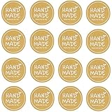 Hand Made Especially for You Kraft Round Sticker for Home Baking Gift Packaging, Pack of 120