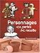 Personnages en perles de rocaille