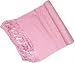Men Scarf Silk Pashmina Gift Him Handmade In India Pink 30" x 11"
