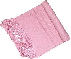 Men Scarf Pashmina Gift for Him Handmade In India Pink 58 x 13 inches (ppm004)