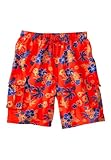 KingSize Big & Tall Tropical Floral Print Swim Shorts