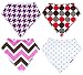 Baby Bandana Drool Bibs! Unisex! Best Baby Shower Gift 2016: By THE BLUSHING BABY (Pink & Grey)