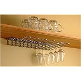 Paderno World Cuisine Chromed Steel Wall Mounted Glass Rack