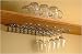 Paderno World Cuisine Chromed Steel Wall Mounted Glass Rack