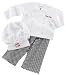 Baby Aspen Big Dreamzzz Baby Chef Layette Set with Gift Box, White, 0-6 Months