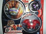 Bakugan B2 BAKUPEARL Brawlers Starter Pack with Haos [Grey] PREYAS DIABLO, Pyrus [Red] RAVENOID, Darkus [Black] Mystery Marble