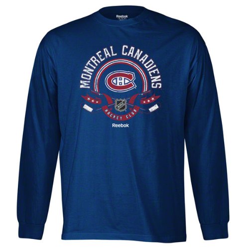 Montreal Canadiens Blue The Main Attraction Long Sleeve T-Shirt
