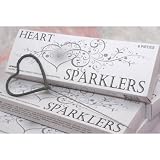 108 Heart Shaped Wedding Sparklers 12 Inches Decorations