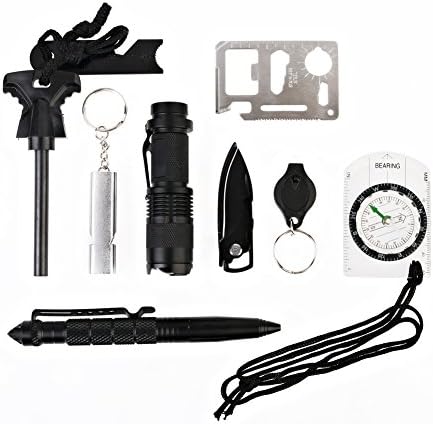 10 Sets Of Multi-purpose Emergency Survival Kits for Outdoor Travel Camping Hiking Adventure Tourism Security And Defense Tool