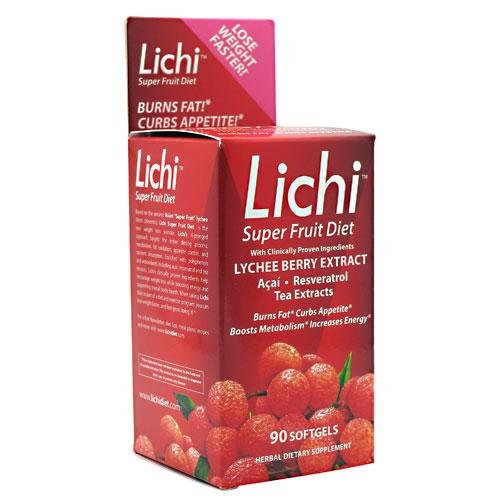 Lichi Super Fruit Soft Gel, 90 Count