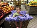 MyFancyCover Leopard Velour Lavender Baby Shopping Cart & High Chair Cover