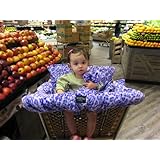 MyFancyCover Leopard Velour Lavender Baby Shopping Cart Cover