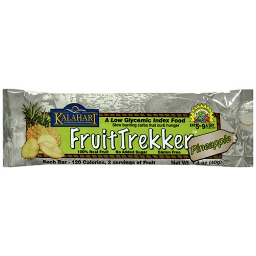 Kalahari Fruit Trekker Bars, Pineapple, 1.4-Ounce Bars (Pack of 24)