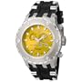 Invicta Men's 6208 Reserve Collection GMT Stainless Steel Black Rubber Watch