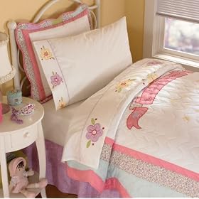 For A Beautiful Princess Twin Sheet Set (flat & fitted sheet and pillow case)