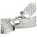 Sterling Silver 12mm Italian Mesh Bracelet, 7.5 Sterling Silver 12mm Italian Mesh Bracelet, 7.5