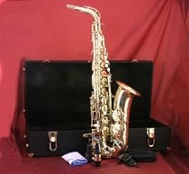 Swing Street - Mark X Pro Series - Gold Lacquer Alto Saxophone with Deluxe Case and Selmer mouthpiece.