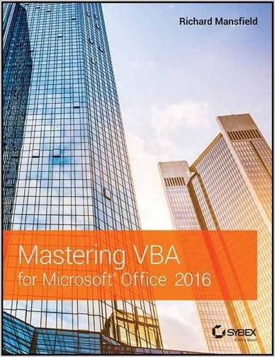 Mastering VBA For Microsoft Access 2016