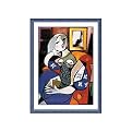 Woman with a Book FramedArt- 36x47.75"