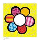 Flower Power I by Romero Britto. Size 16.50 X 16.50