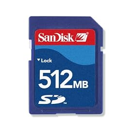 SANDISK 512MB SECURE DIGITAL CARD