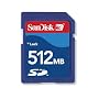 SANDISK 512MB SECURE DIGITAL CARD