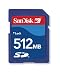 SANDISK 512MB SECURE DIGITAL CARD
