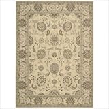 Persian Empire PE22 Ivory Oriental Rug Size: 9'6