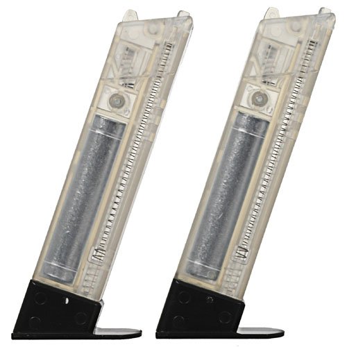 Sig Sauer P226 (2 pack) Airsoft Magazines - 12 rounds - Clear