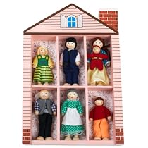 Melissa & Doug Wooden Family Doll Set