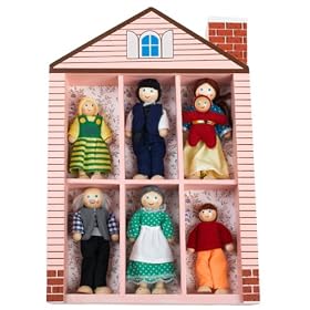 Melissa & Doug Wooden Family Doll Set Melissa & Doug Wooden Family Doll Set