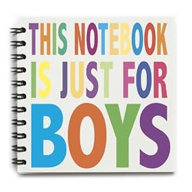 Just For Boys' notebook