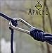 Apache Outdoor Nylon Camping Hammock for Two, Premium, Lightweight, Compact & Portable for Camping, Hiking, Backyard Lounging & More Made of Durable Parachute Nylon
