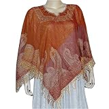 Ponchos in Wool Jacquard Design 40  x 40  (pnch272)