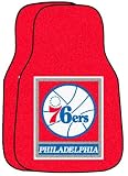 Philadelphia 76ers NBA 2-Piece Printed Carpet Car Mats (18x27)