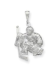 Sterling Silver Hockey Goalie Charm
