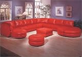 Kathy Ireland Home by Omnia Furniture GRAC - SEC Grand Central Leather Sectional