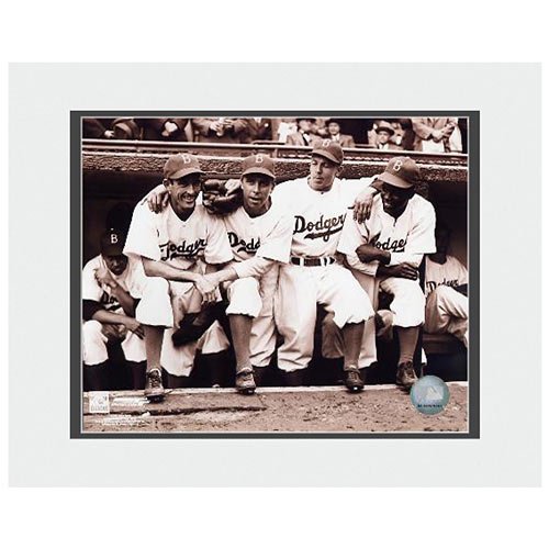 Los Angeles Dodgers Jackie Robinson Matted Photo