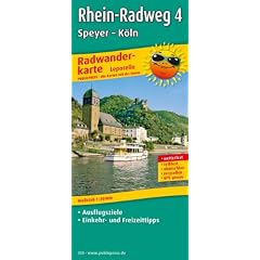 Radwanderkarte Rhein-Radweg 4, Speyer - K�ln: Mit Ausflugszielen, Einkehr- & Freizeittipps, wetterfest, rei�fest, abwischbar, GPS-genau. 1:50000: mit ... reissfest, abwischbar, GPS-genau. 1:50000