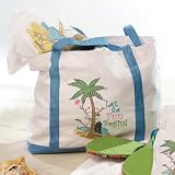 Beach Scene Bride & Groom Beach Bag