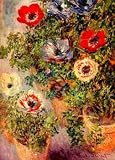 12X16 inch Claude Monet Canvas Art Repro Still life anemonen