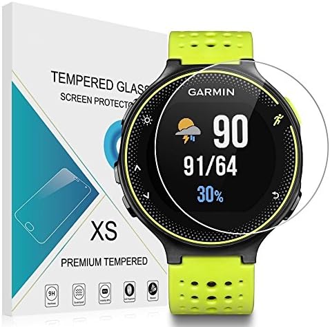 Garmin Forerunner 235 Screen Protector,TYDEUS Ultra-thin 9H Hardness Shatterproof Anti-Scratch HD Clear Tempered Glass Screen Protector for Garmin Forerunner 235 GPS Watch Garmin Forerunner 235 Glass