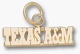 Texas A & M Aggies ATM Archery Pendant - 14KT Gold Jewelry