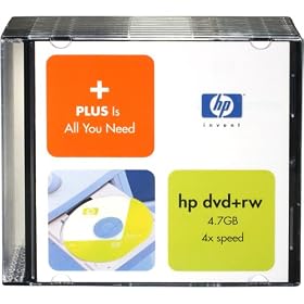Click here to buy HEWLETT-PACKARD P4027AA#ABA HP 4x 4.7GB DVD+RW Media in Slim Jewel Cases - 10 Pack by Hewlett-Packard.