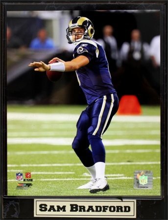 Encore Select 510-FBStLouis8 St Louis - Rams - Sam Bradford 9 in. X 12 in. Plaque