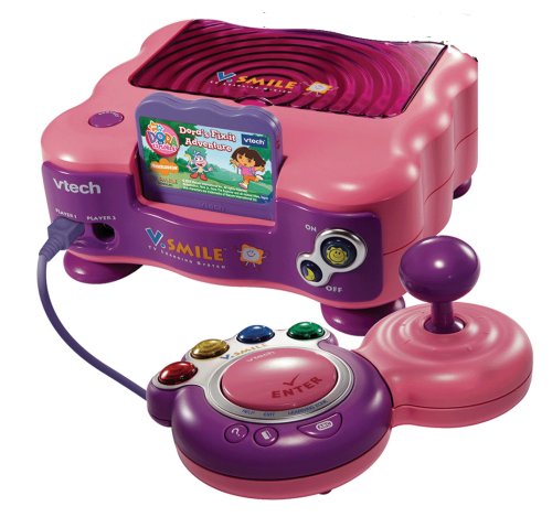 Childrens Toyshop  Toys : VTech V.Smile Pink TV Learning System & Dora The Explorer