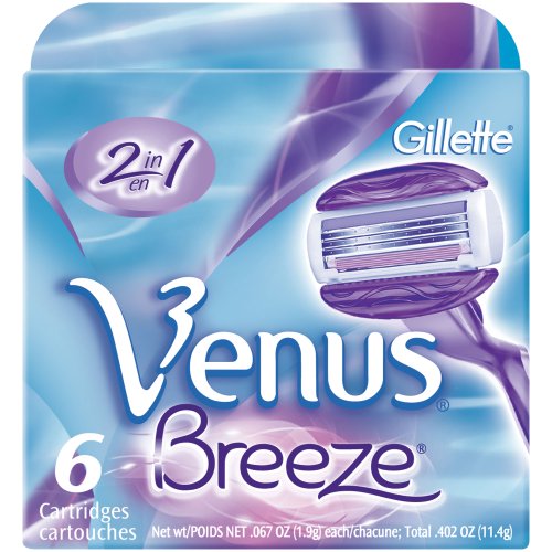 Gillette Venus Breeze Cartridges, 6-Count