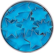 Set 7 Star Shaped Cookie Cutters with storeage tin by Tala