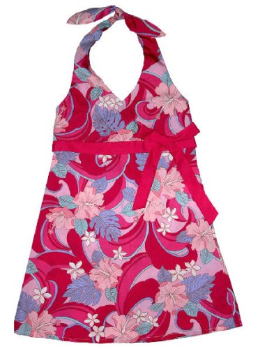 Buy Pink Hibiscus Girl’s and Young Girl’s Hawaiian Aloha Dress
